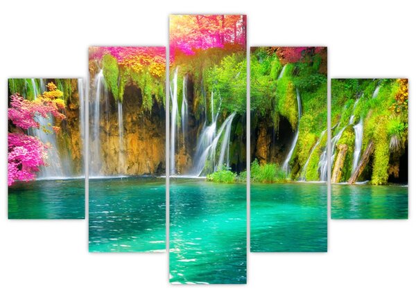 Slika - Slap, Plitvička jezera, Hrvaška (150x105 cm)