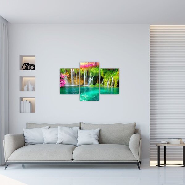 Slika - Slap, Plitvička jezera, Hrvaška (90x60 cm)