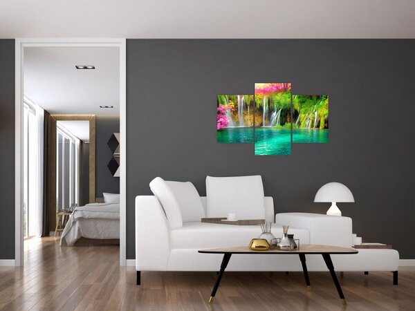 Slika - Slap, Plitvička jezera, Hrvaška (90x60 cm)