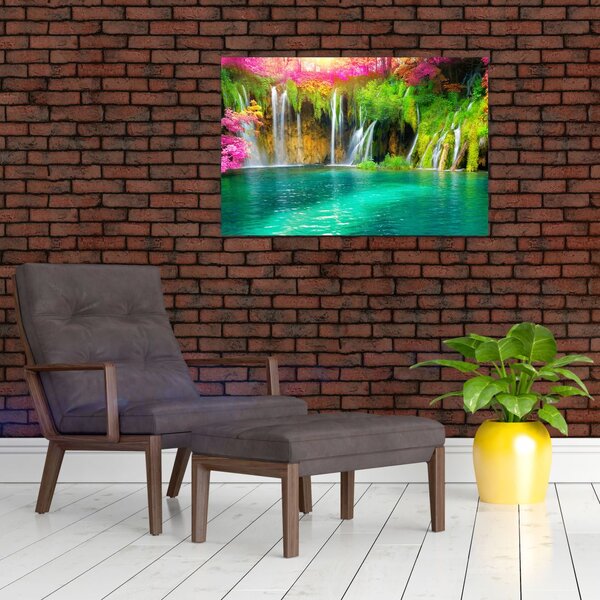 Slika - Slap, Plitvička jezera, Hrvaška (90x60 cm)