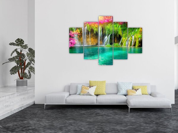 Slika - Slap, Plitvička jezera, Hrvaška (150x105 cm)