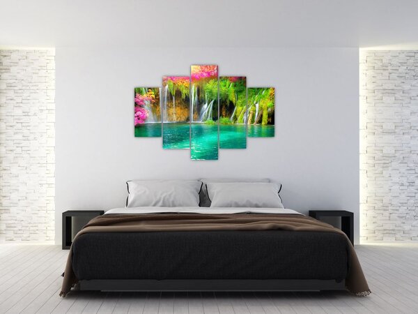Slika - Slap, Plitvička jezera, Hrvaška (150x105 cm)