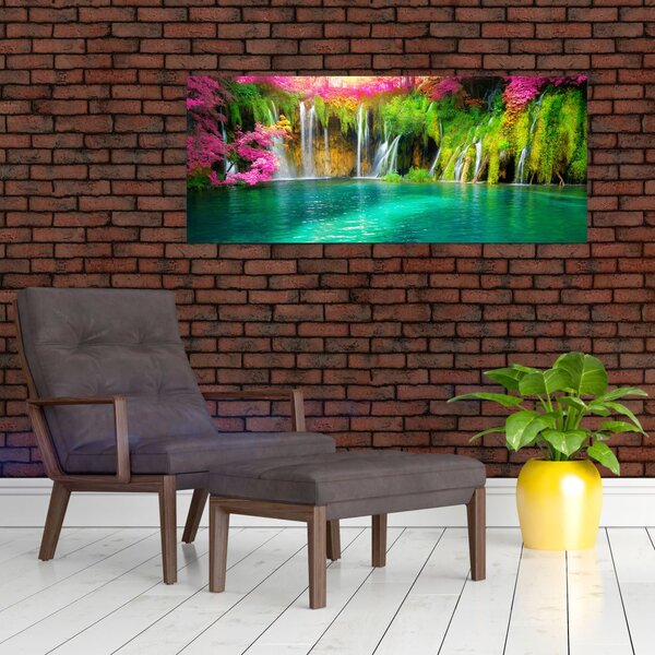 Slika - Slap, Plitvička jezera, Hrvaška (120x50 cm)