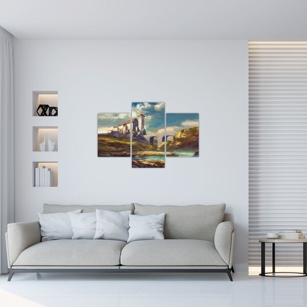 Slika - Srednjeveški grad (90x60 cm)