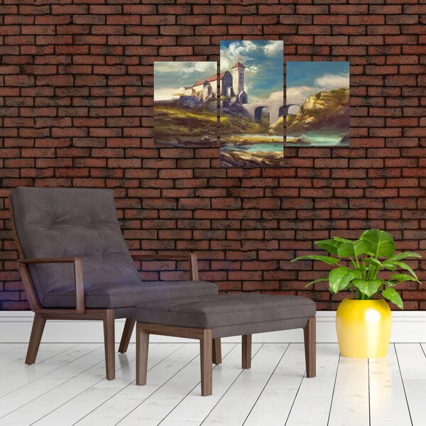 Slika - Srednjeveški grad (90x60 cm)