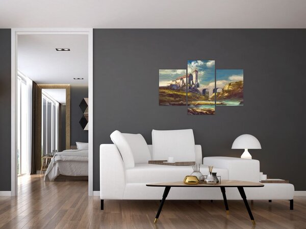 Slika - Srednjeveški grad (90x60 cm)