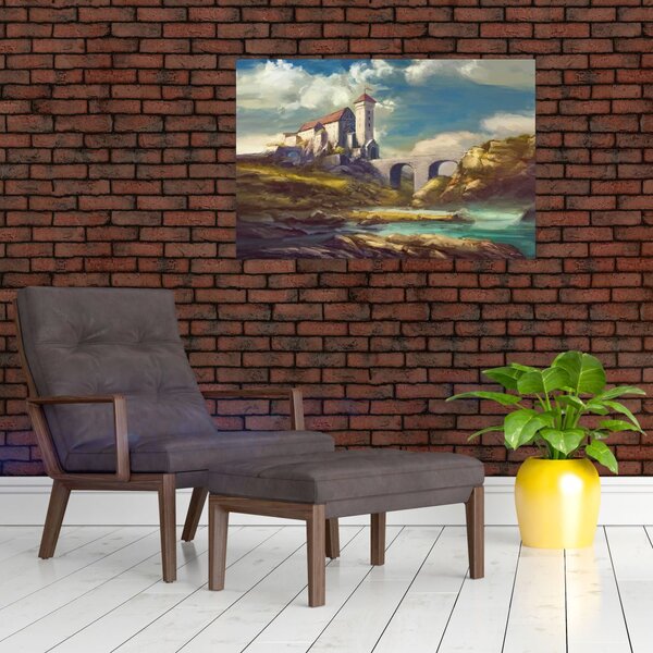 Slika - Srednjeveški grad (90x60 cm)