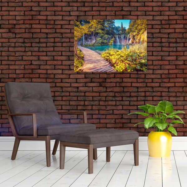 Slika - Plitvička jezera, Hrvaška (70x50 cm)