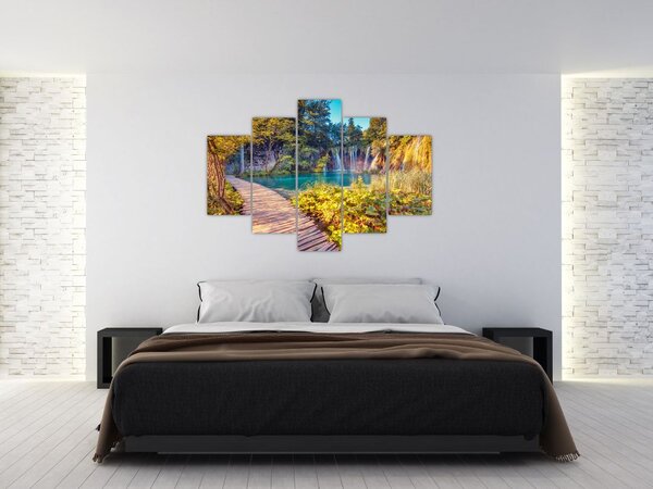 Slika - Plitvička jezera, Hrvaška (150x105 cm)