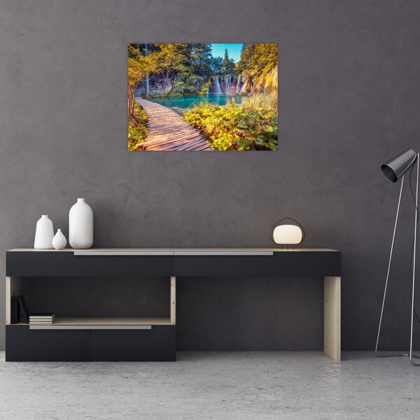 Slika - Plitvička jezera, Hrvaška (70x50 cm)