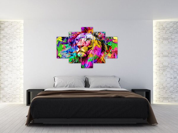 Slika - 3D podoba leva (150x105 cm)