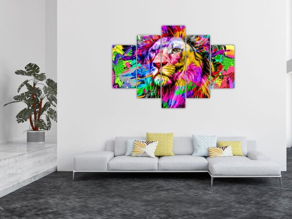 Slika - 3D podoba leva (150x105 cm)