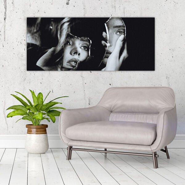 Slika - Pogled v ogledalo (120x50 cm)