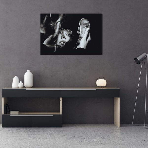 Slika - Pogled v ogledalo (90x60 cm)