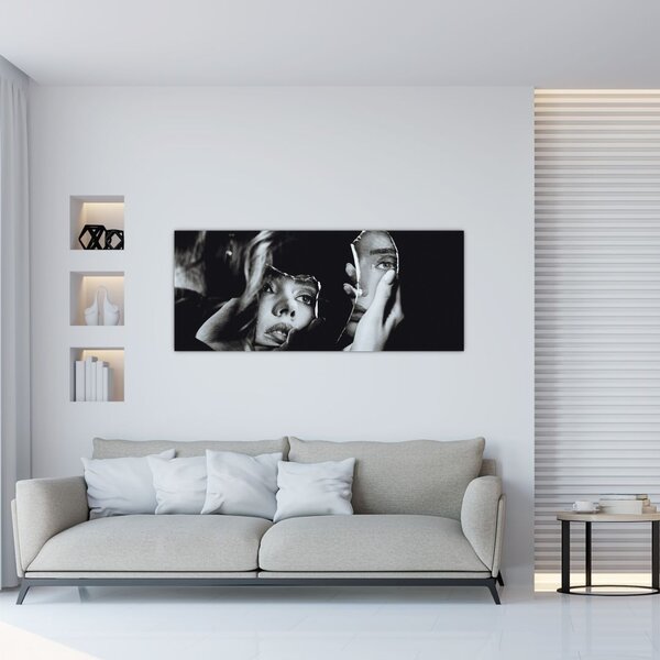 Slika - Pogled v ogledalo (120x50 cm)