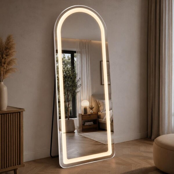LED samostojeće ogledalo - Roundy elegant 160x50cm