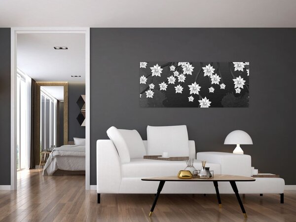 Slika - Rože na vejah (120x50 cm)