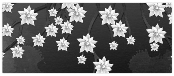 Slika - Rože na vejah (120x50 cm)