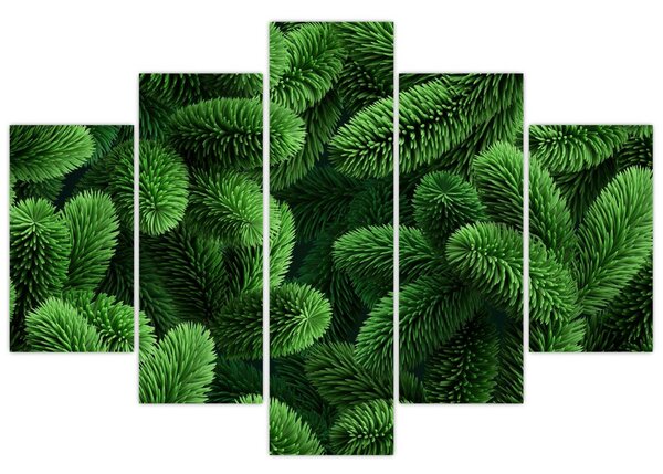 Slika - Vejice iglavcev (150x105 cm)