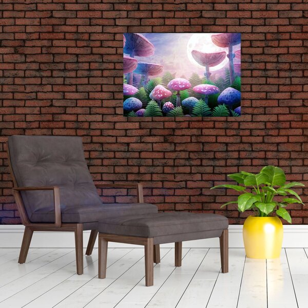 Slika - Gobe ob polni luni, grafika (70x50 cm)