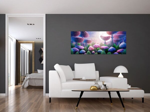 Slika - Gobe ob polni luni, grafika (120x50 cm)
