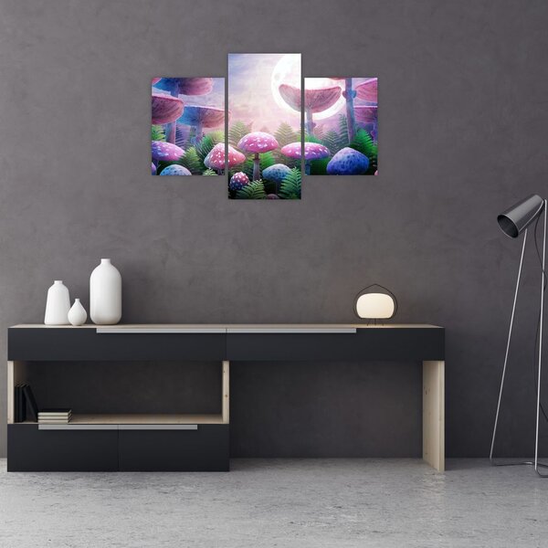 Slika - Gobe ob polni luni, grafika (90x60 cm)