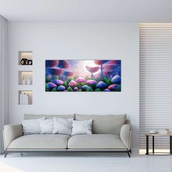 Slika - Gobe ob polni luni, grafika (120x50 cm)