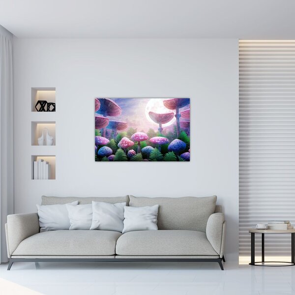 Slika - Gobe ob polni luni, grafika (90x60 cm)