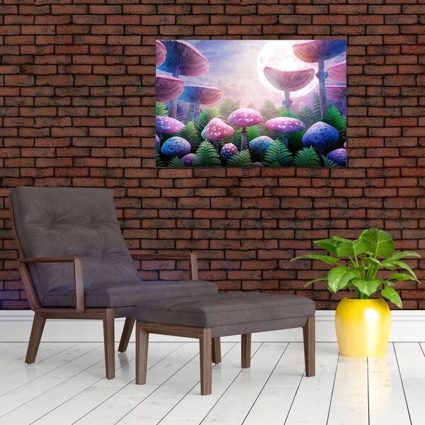 Slika - Gobe ob polni luni, grafika (90x60 cm)