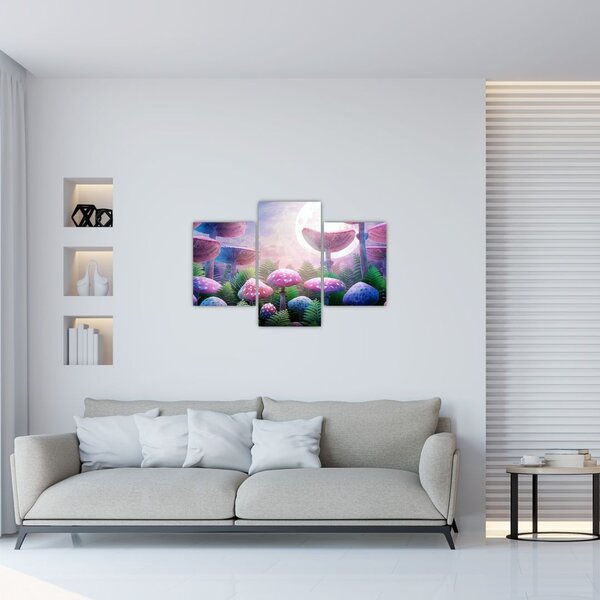 Slika - Gobe ob polni luni, grafika (90x60 cm)