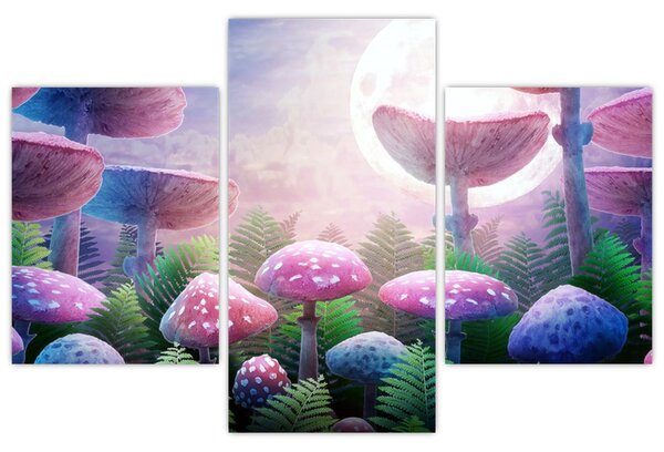 Slika - Gobe ob polni luni, grafika (90x60 cm)