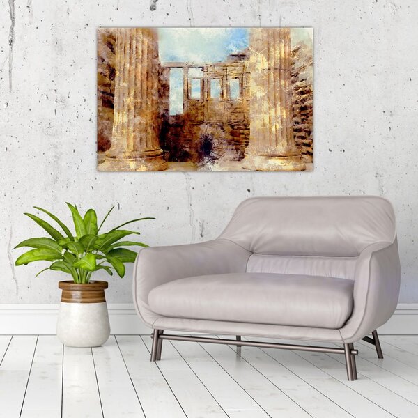 Slika - Érechthéion, Atene, Grčija (90x60 cm)