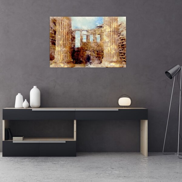 Slika - Érechthéion, Atene, Grčija (90x60 cm)