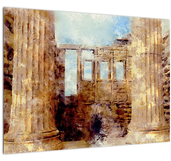 Slika - Érechthéion, Atene, Grčija (70x50 cm)