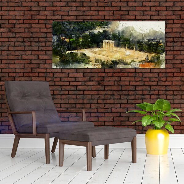 Slika - Zeusov tempelj, Atene, Grčija (120x50 cm)