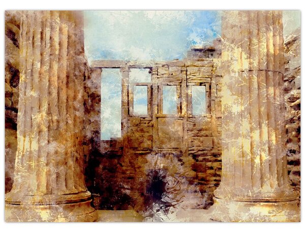 Slika - Érechthéion, Atene, Grčija (70x50 cm)