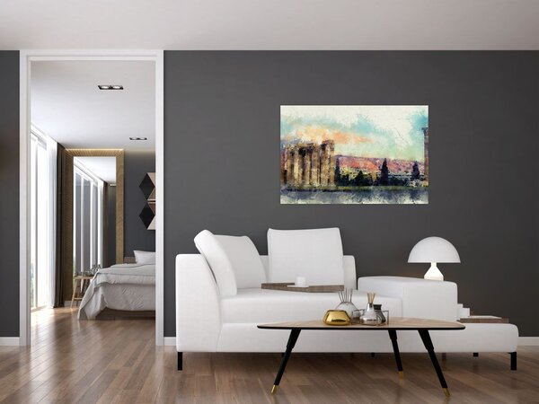 Slika - Akropola, Atene, Grčija (90x60 cm)