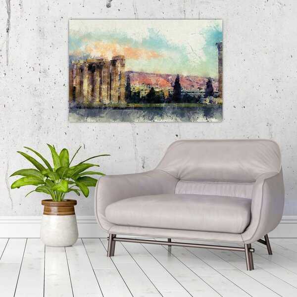 Slika - Akropola, Atene, Grčija (90x60 cm)