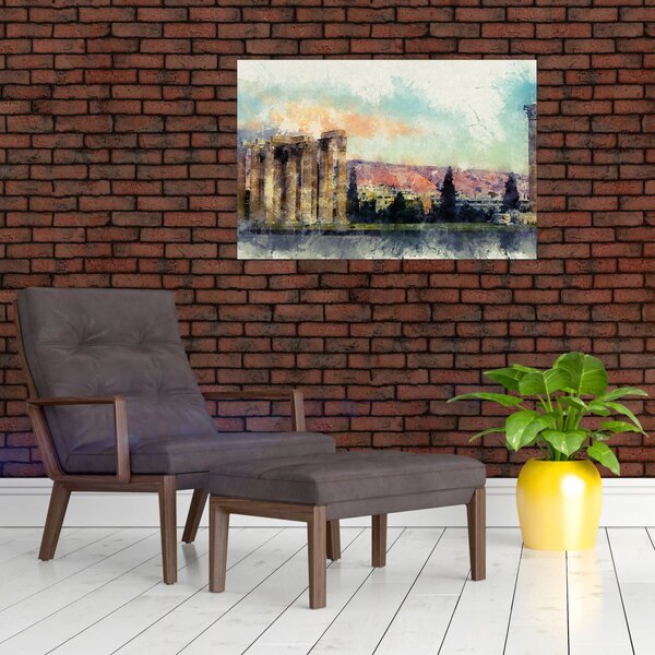 Slika - Akropola, Atene, Grčija (90x60 cm)