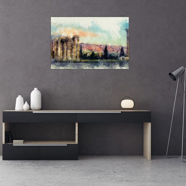 Slika - Akropola, Atene, Grčija (90x60 cm)