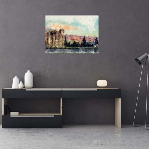 Slika - Akropola, Atene, Grčija (70x50 cm)