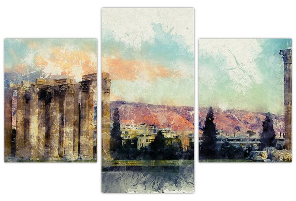 Slika - Akropola, Atene, Grčija (90x60 cm)