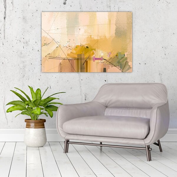 Slika - Abstrakcija, oljna slika (90x60 cm)
