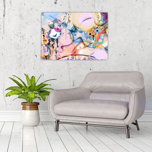 Slika - Pravljična abstrakcija (70x50 cm)