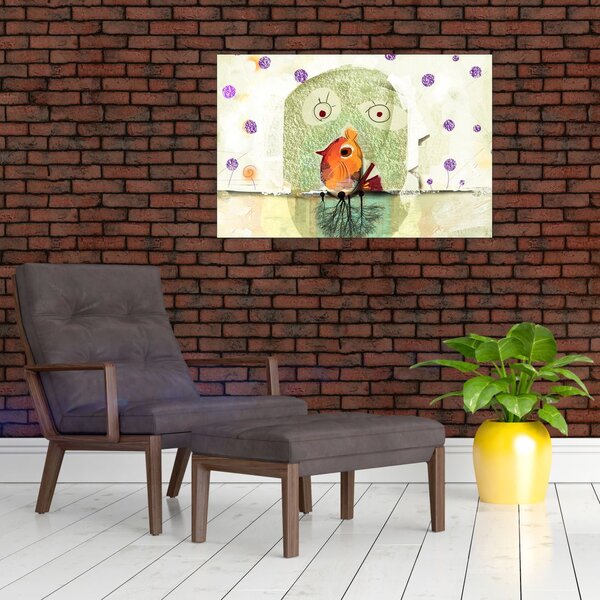 Slika - Duša ptice (90x60 cm)