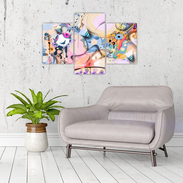 Slika - Pravljična abstrakcija (90x60 cm)