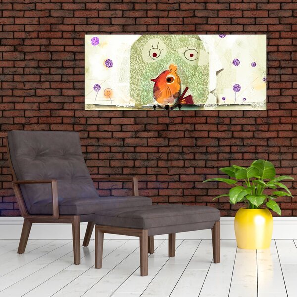 Slika - Duša ptice (120x50 cm)