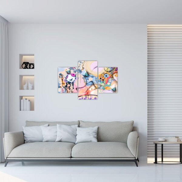 Slika - Pravljična abstrakcija (90x60 cm)