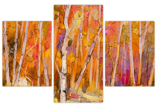 Slika - Jesenski gozd (90x60 cm)