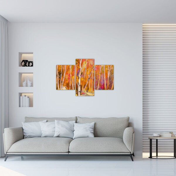 Slika - Jesenski gozd (90x60 cm)